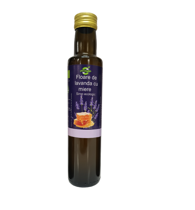 Organic lavender syrup with honey